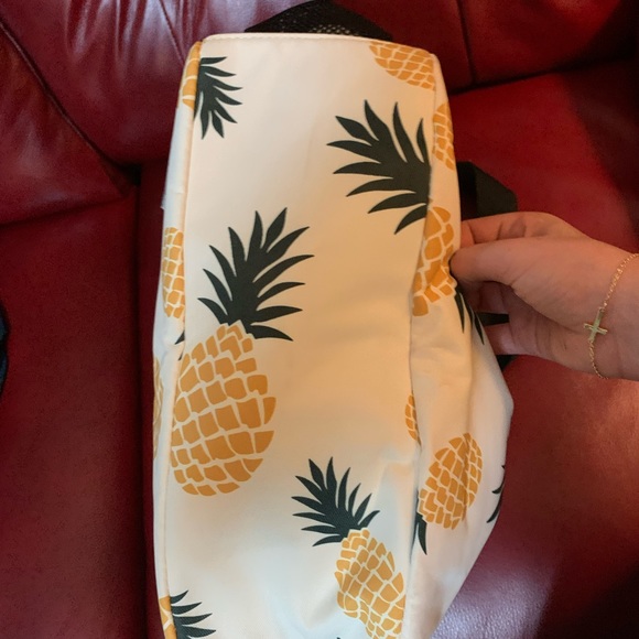 New! ETidy Large Foldable Pineapple Beach Bag Tote W/Pouch Waterproof Sandproof - Picture 6 of 14